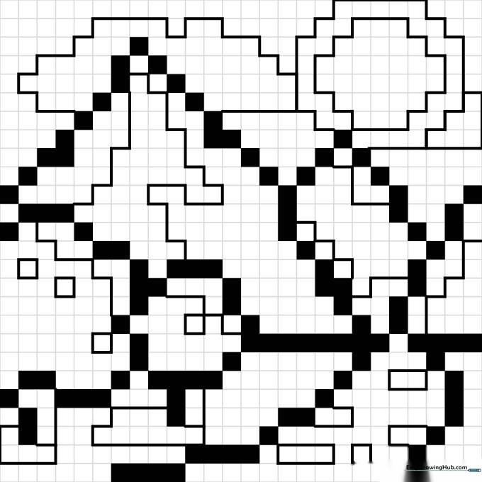 Mountain Landscape Pixel Art
