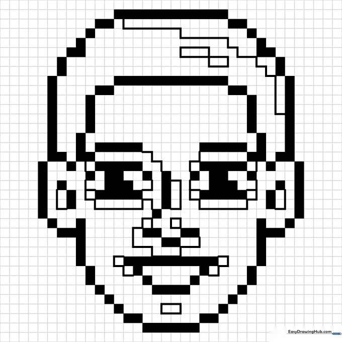 Face Character Pixel Art