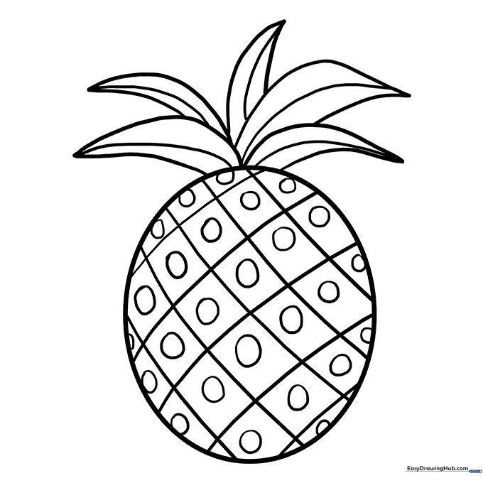 Pineapple Coloring Sheet