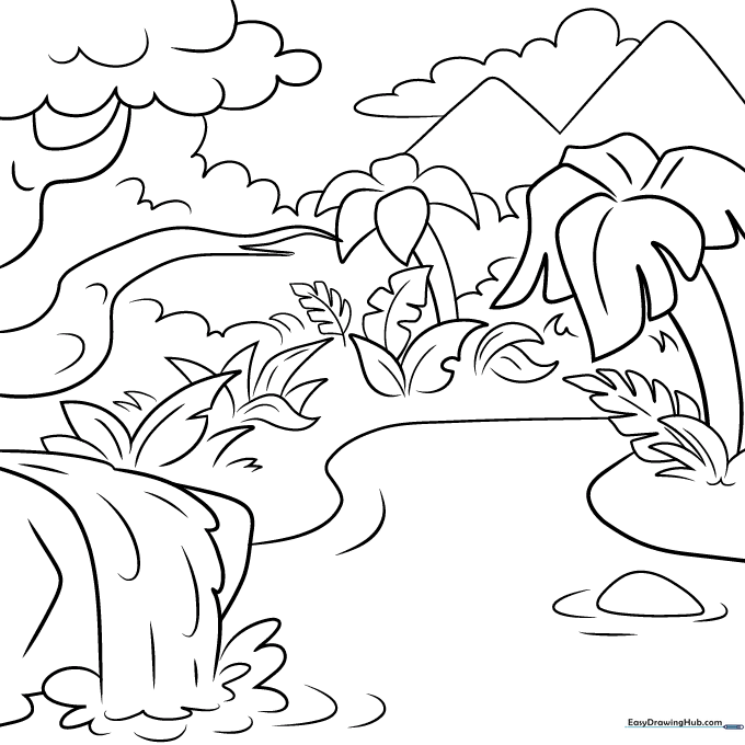 Lush Jungle Landscape