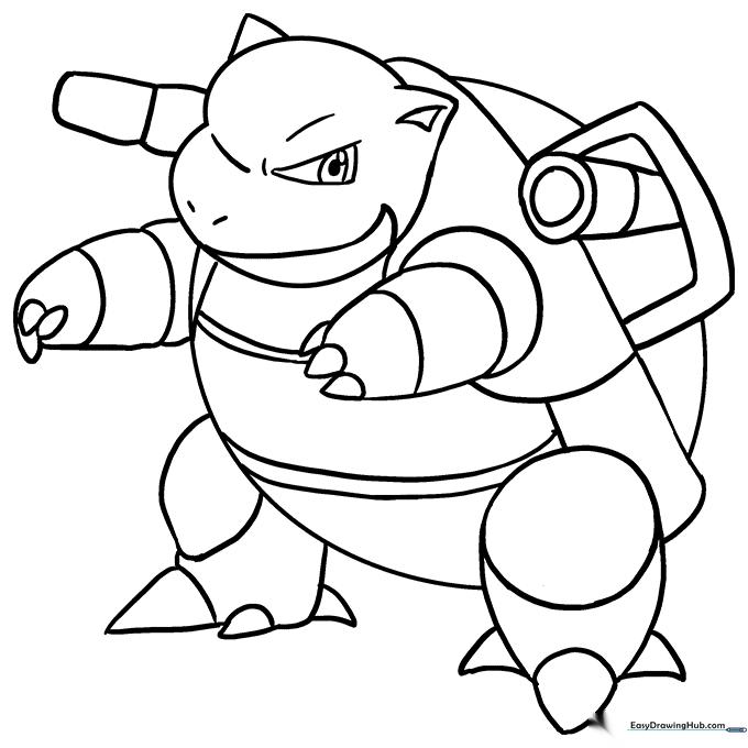 Blastoise Coloring Sheet