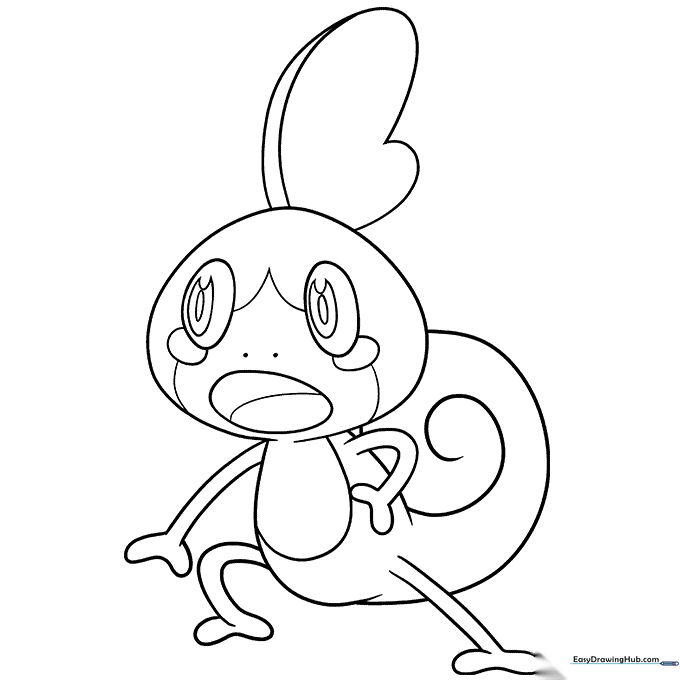Sobble Coloring Sheet
