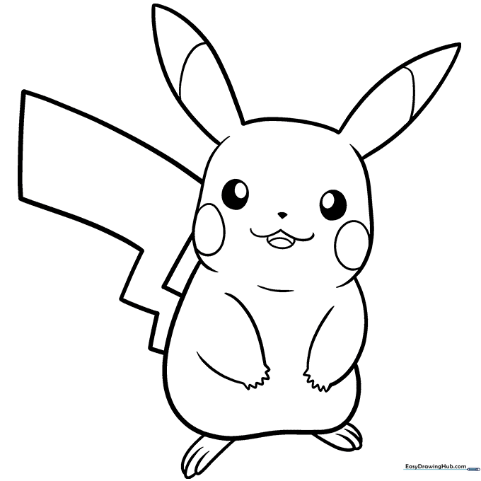 Pikachu Coloring Sheet