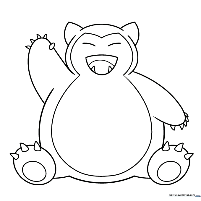 Snorlax Coloring Sheet