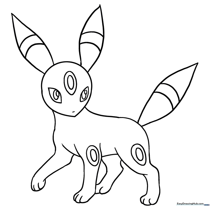 Umbreon Coloring Sheet