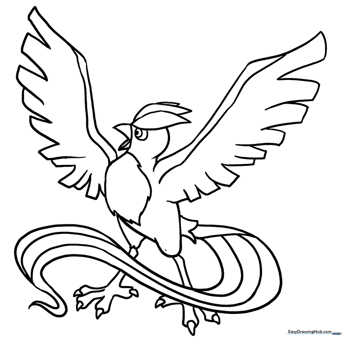Articuno Coloring Sheet
