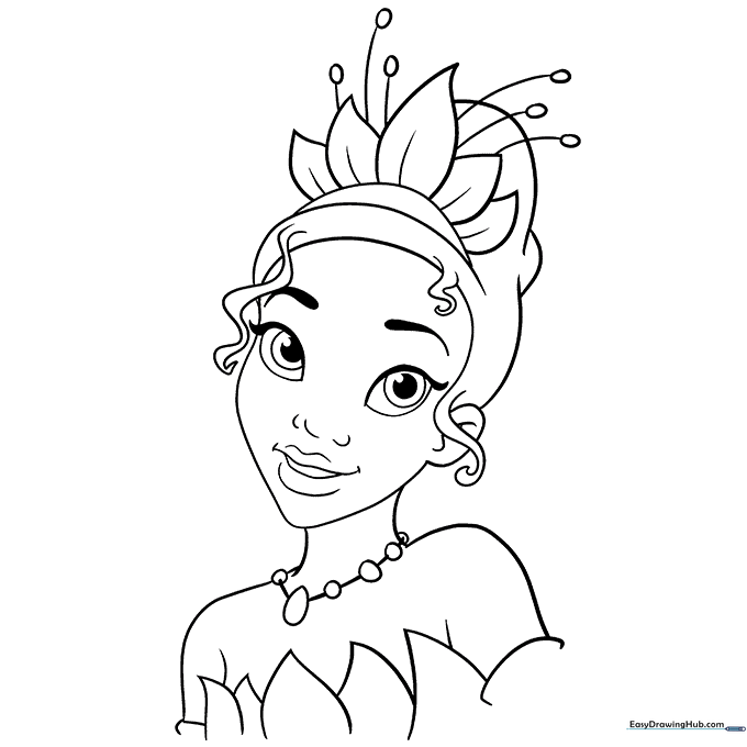 Tiana Coloring Sheet