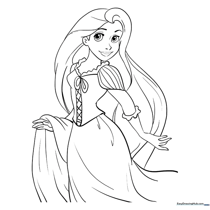 Rapunzel Coloring Sheet