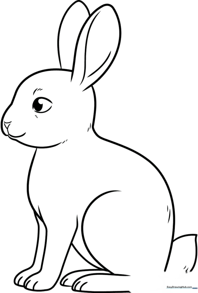 Easy Bunny Outline
