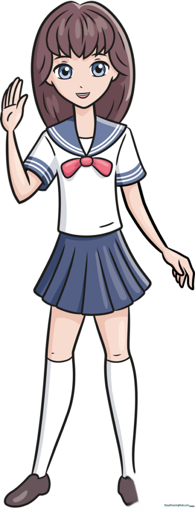 Anime School Girl