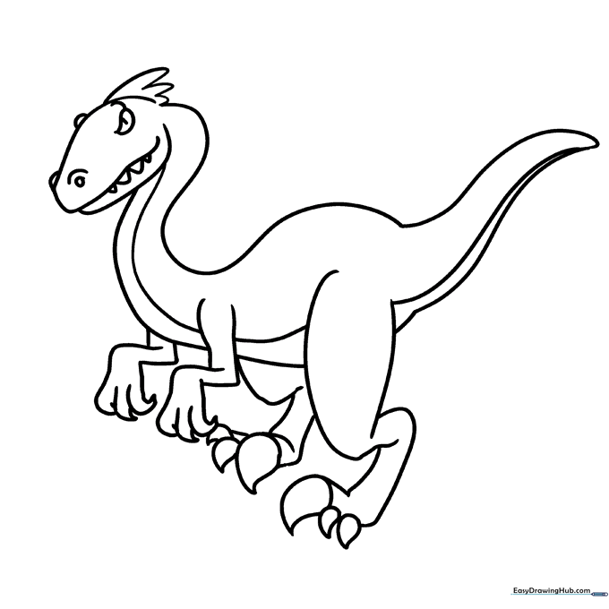 Velociraptor Coloring Sheet