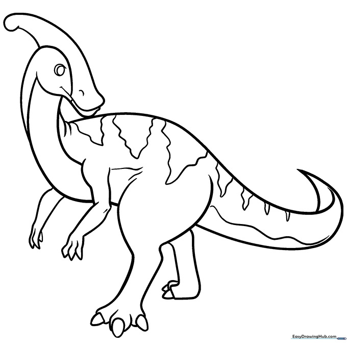 Cartoon Dinosaur Coloring Sheet