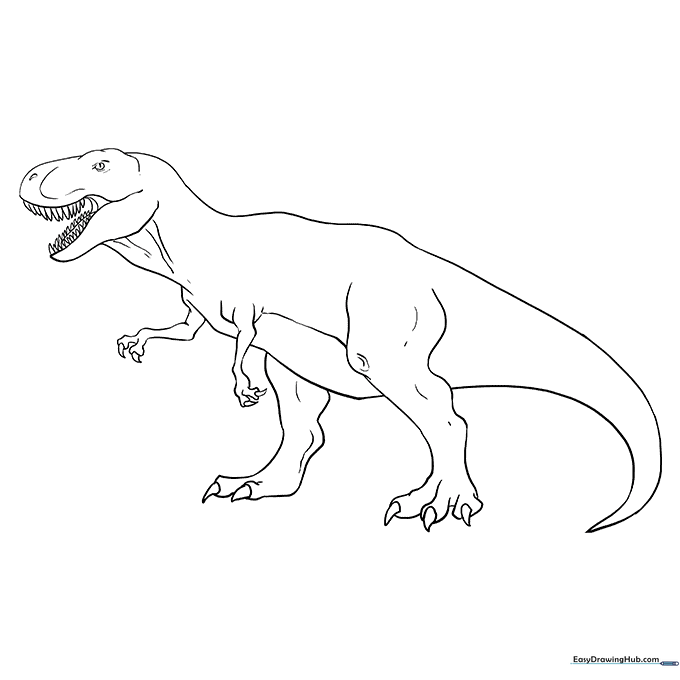 Tyrannosaurus Rex Coloring Sheet