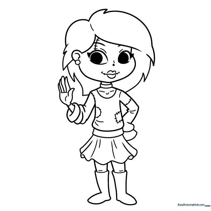 Cute Zombie Girl