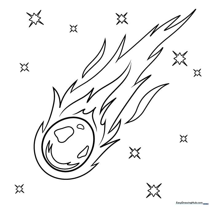 Comet Coloring Sheet