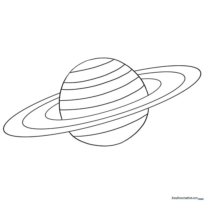 Saturn Coloring Sheet