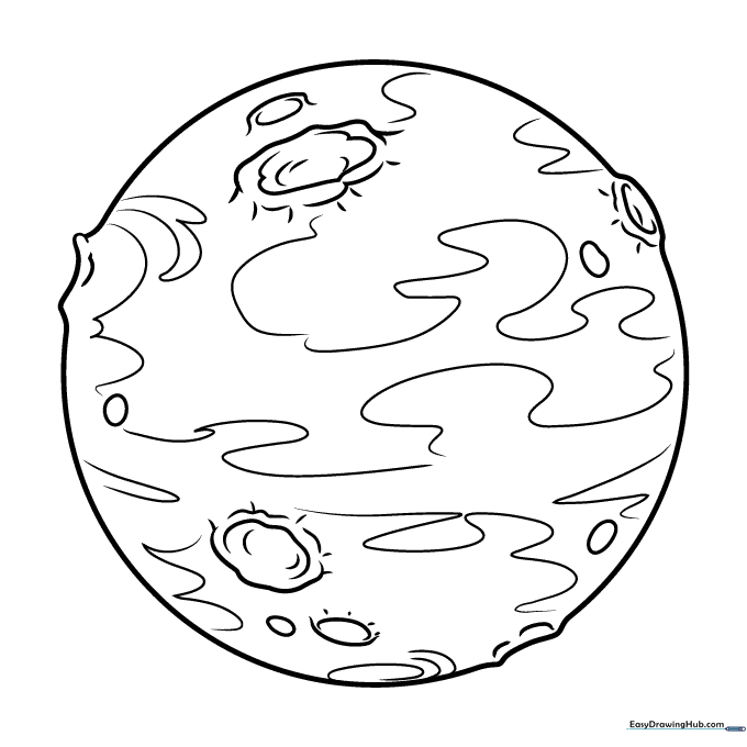 Mars Coloring Sheet