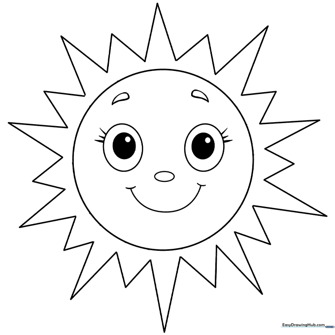 Sun Coloring Sheet