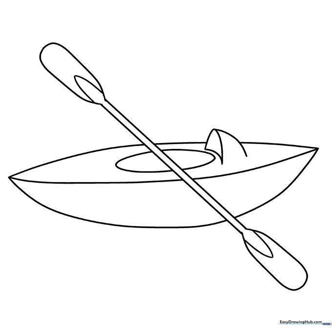Kayak Coloring Sheet