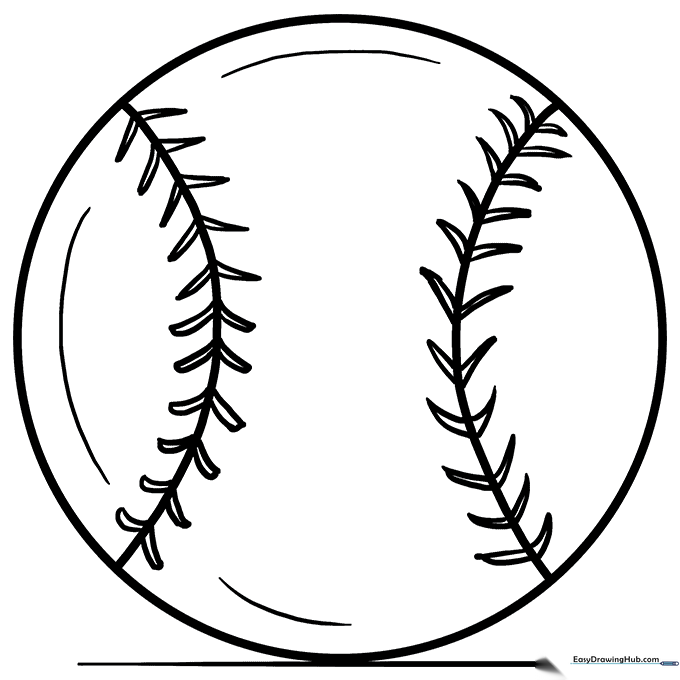 Baseball Coloring Sheet