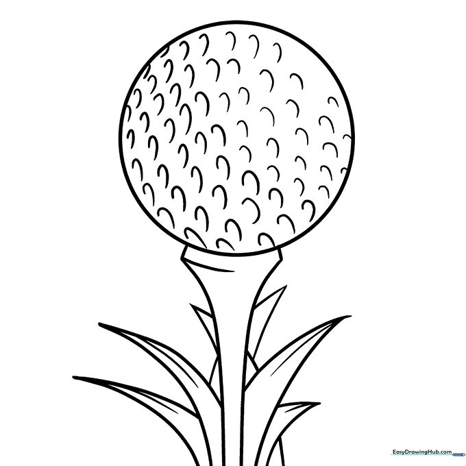 Golf Ball Coloring Sheet