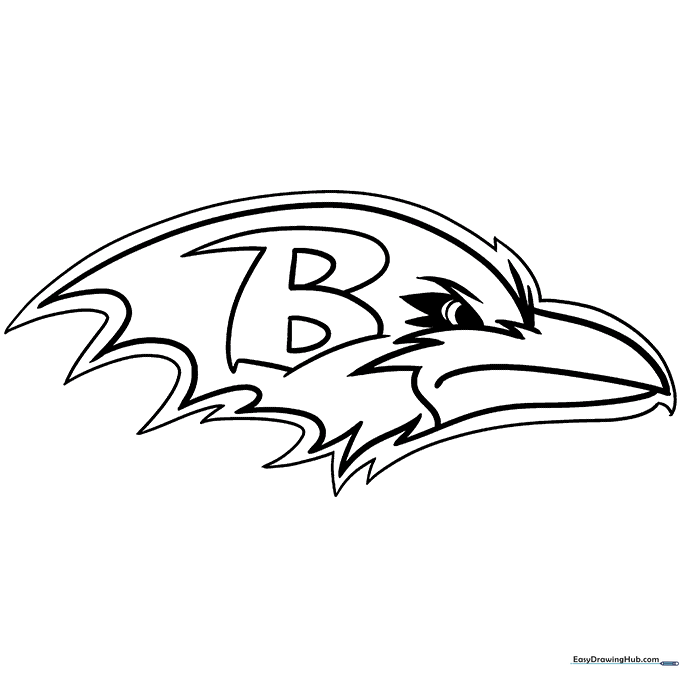 Ravens Logo Coloring Sheet