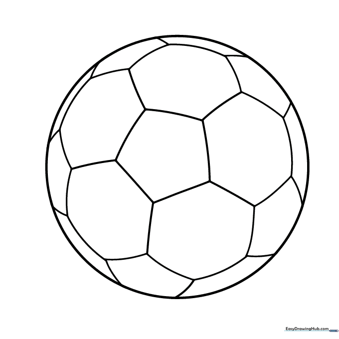 Soccer Ball Coloring Sheet