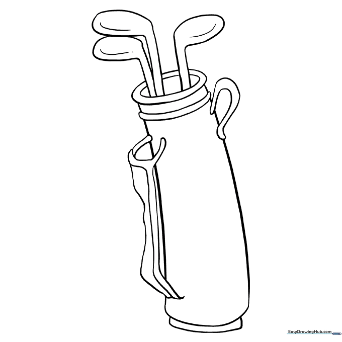 Golf Club Bag Coloring Sheet