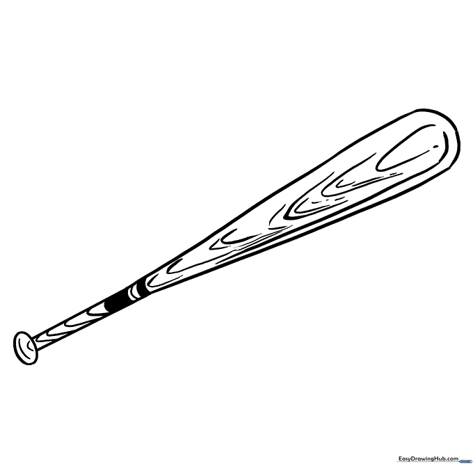 Baseball Bat Coloring Sheet