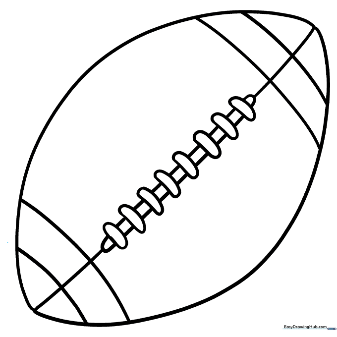 Cartoon Football Coloring Sheet