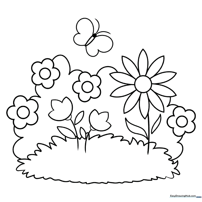 Spring Garden Scene
