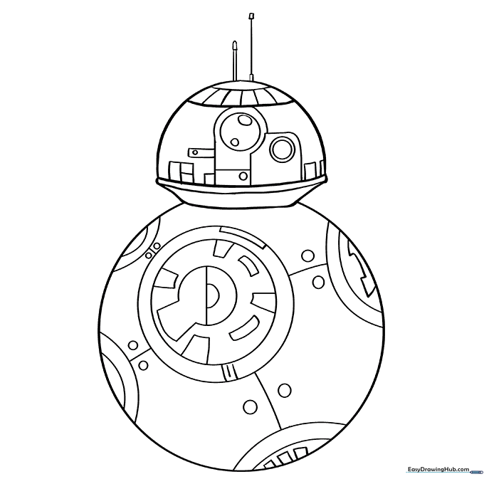 BB-8 Droid Coloring Page