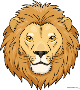 Pencil sketch of a realistic male lion head showing detailed mane texture and facial features