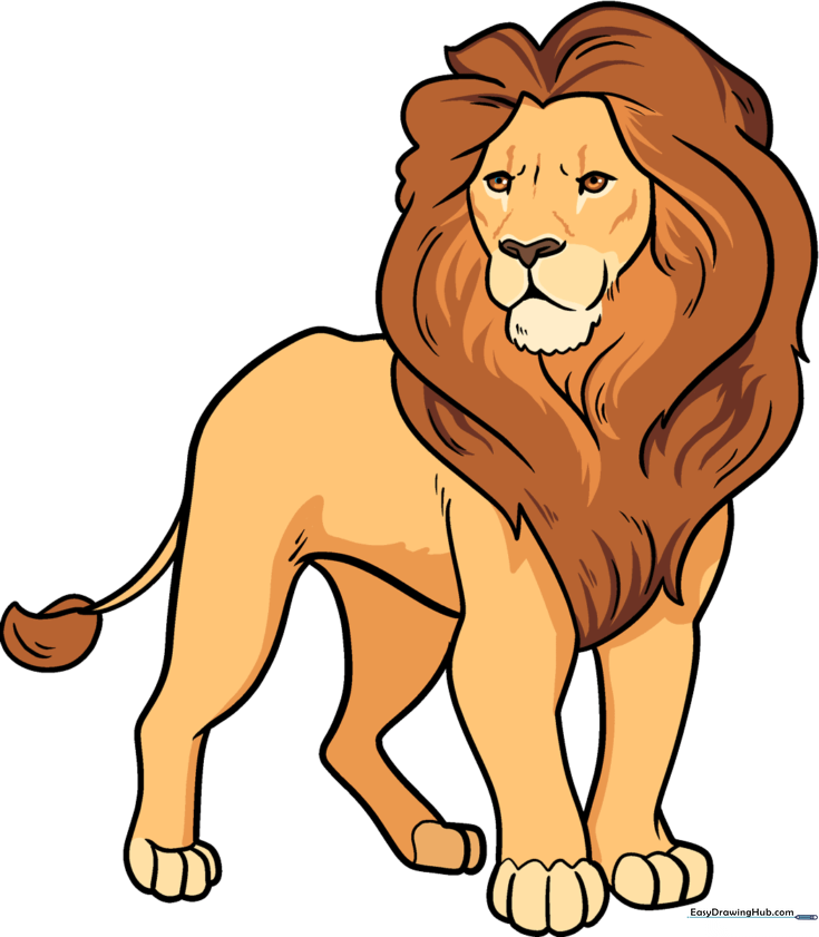 Full-Body Realistic Lion