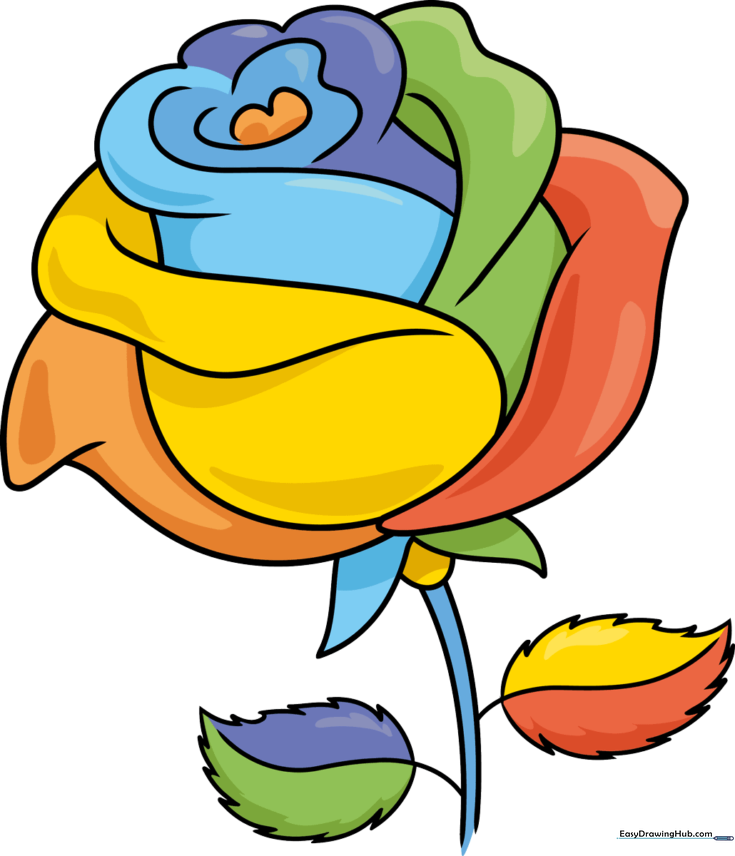 Rainbow Rose