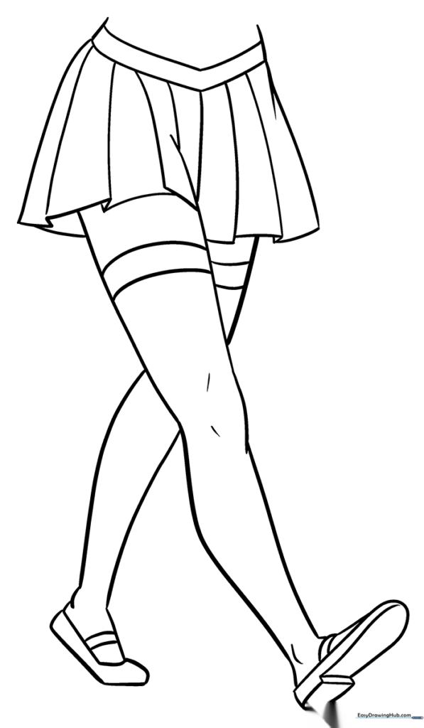 Anime Female Legs