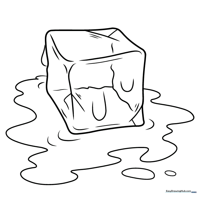 Ice Cube Coloring Sheet