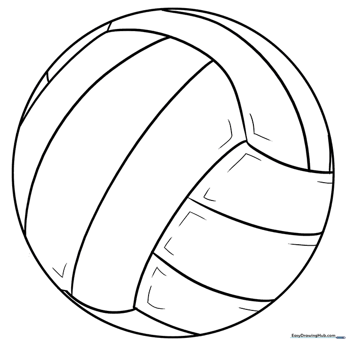 Volleyball Coloring Sheet