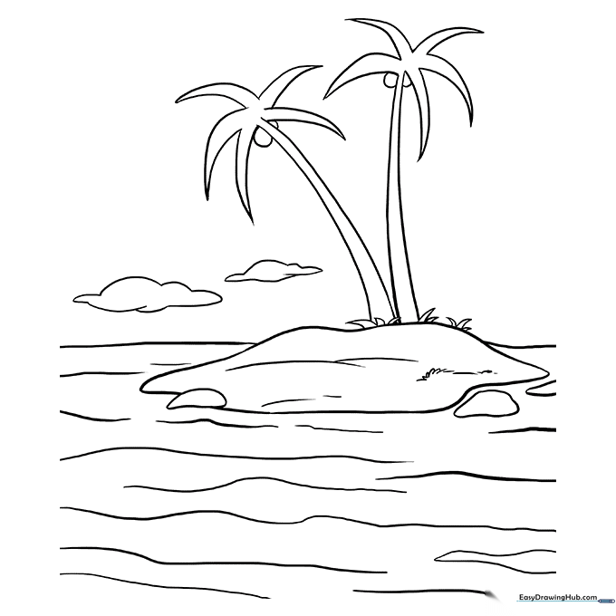 Island Coloring Sheet