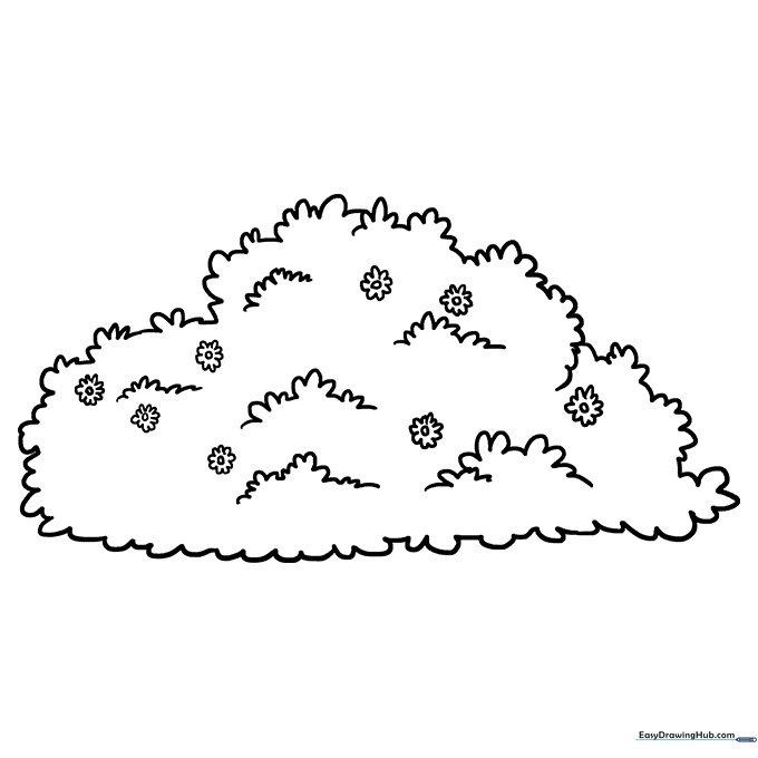 Bush Coloring Sheet