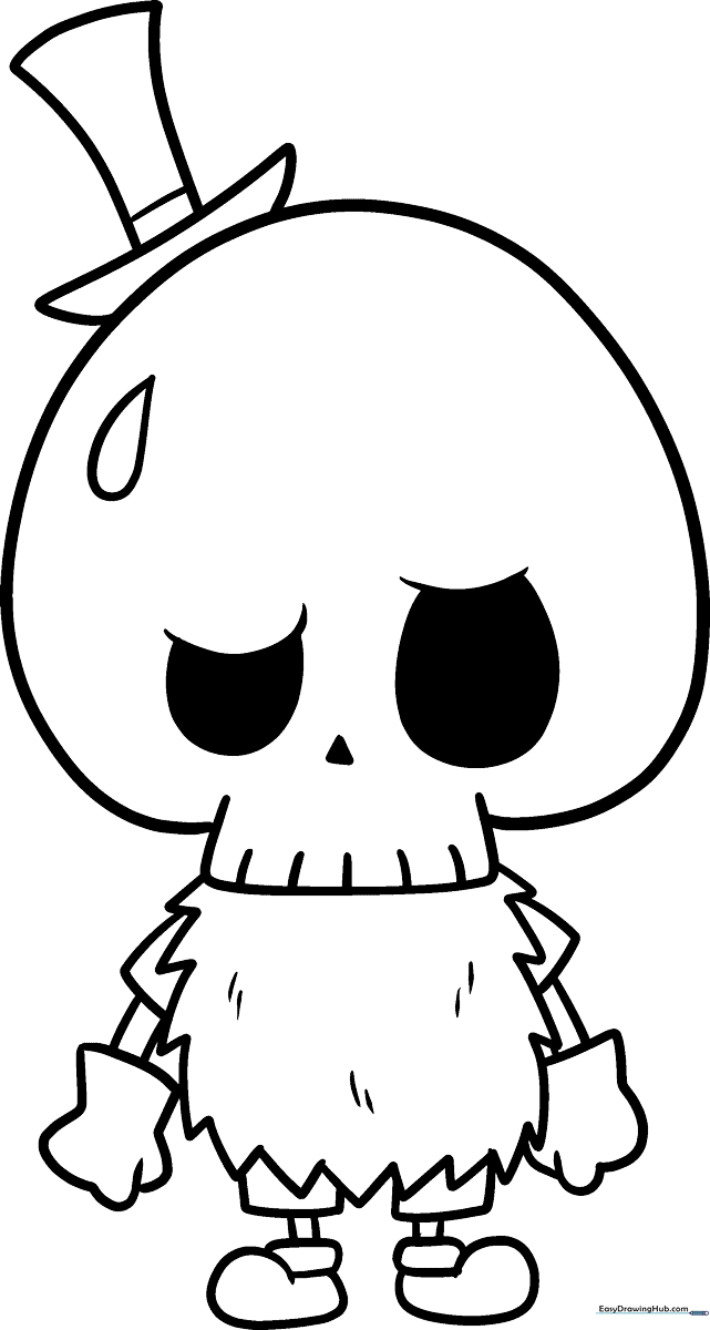 Black and white line art of Tycoco from The Monsters Labubu, featuring clean outlines perfect for children to color with markers or crayons.