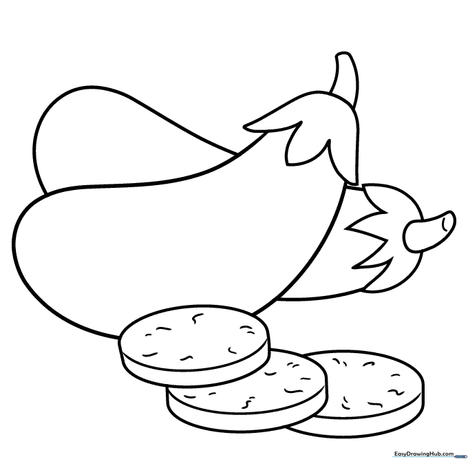 Eggplant Coloring Sheet