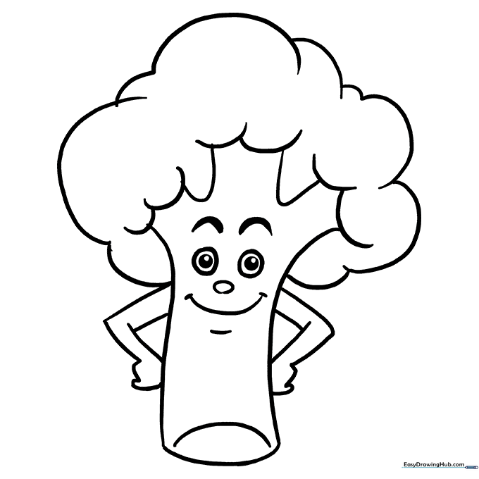 Broccoli Coloring Sheet