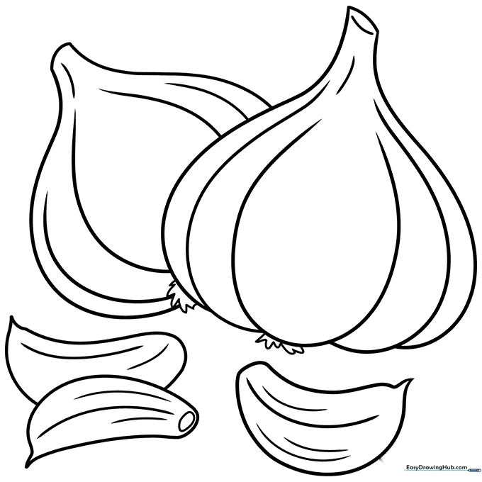Garlic Coloring Sheet
