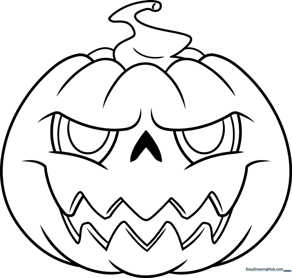 Halloween Pumpkin Coloring Sheet