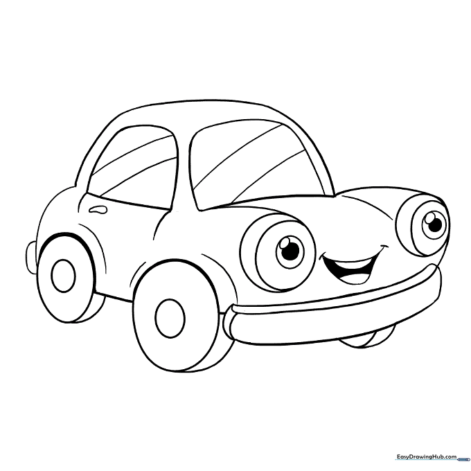 Friendly Cartoon Car