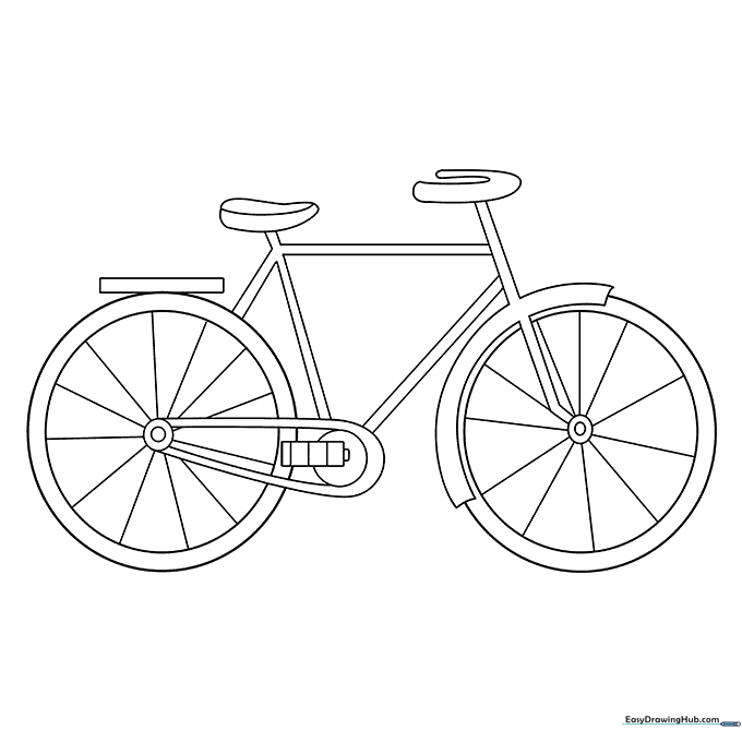 Bicycle Coloring Page