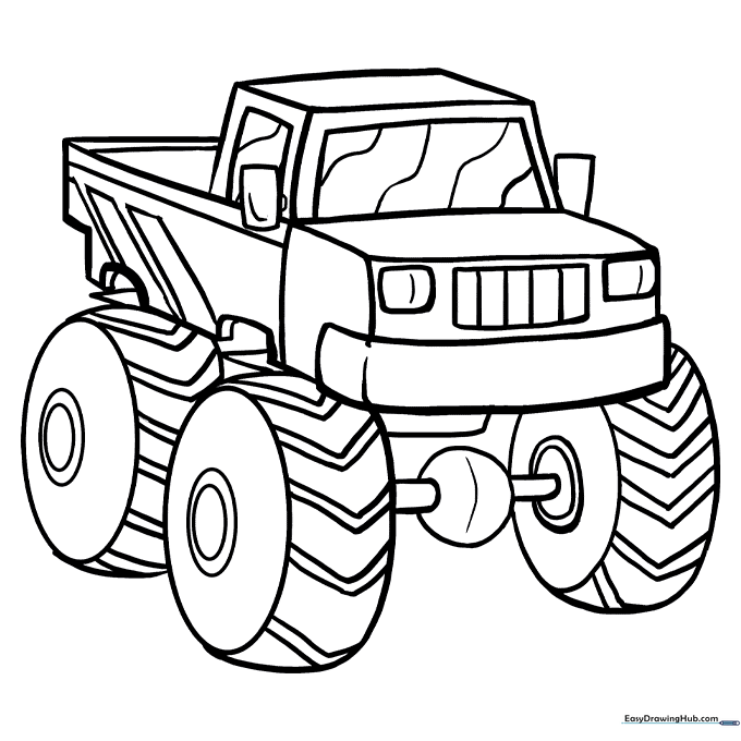 Monster Truck Coloring Page