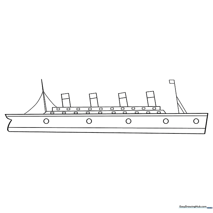 Ocean Liner Coloring Page