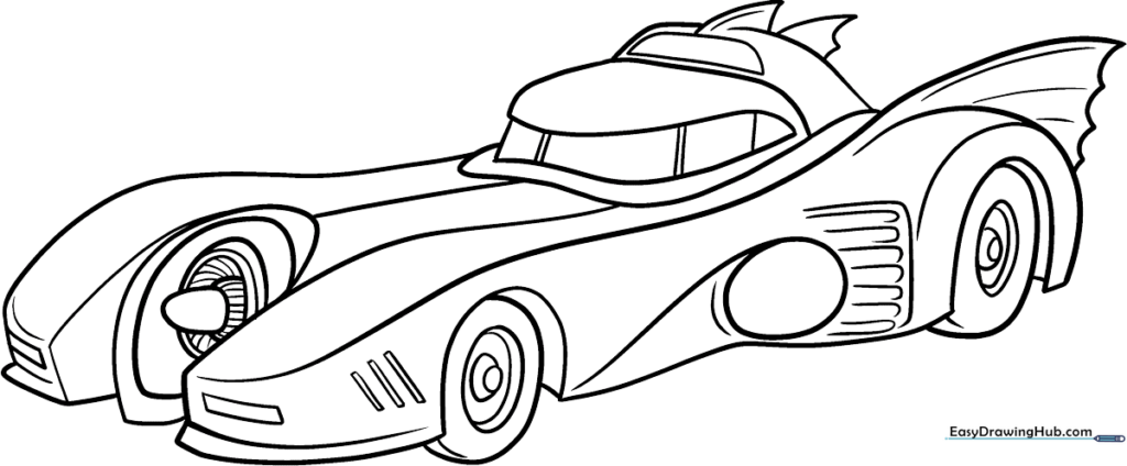 Batmobile Coloring Page